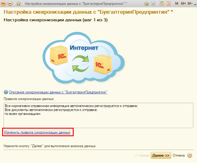 Повторная синхронизация данных перед запуском 1с как сбросить